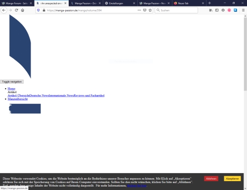 manga passion cookies deaktiviert