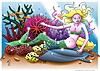 Korallenmeerjungfrau Nature No. 02 (digital/ Posterversion) Siehe auch: https://tonys-tshirt-tonne.myspreadshop.de/